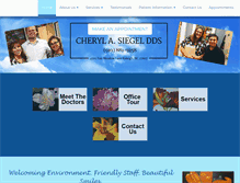 Tablet Screenshot of cherylsiegeldds.com